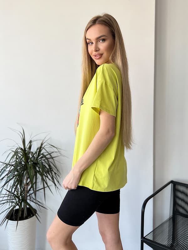 Футболки ISSA PLUS WN20-448 салатовий