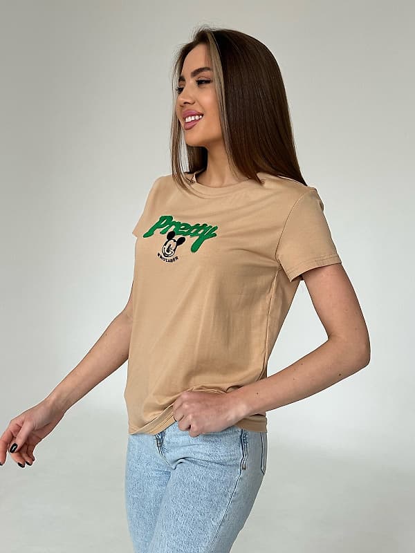 Футболки ISSA PLUS WN20-449 бежевий