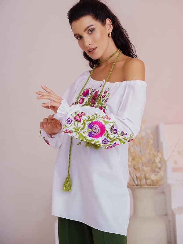 Блузи ISSA PLUS WN20-306 білий