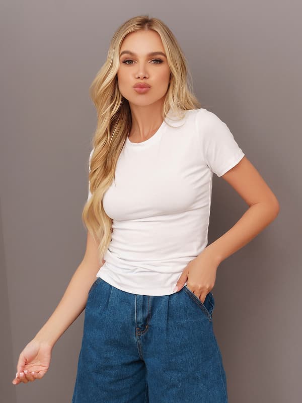 Футболки ISSA PLUS 13421 білий