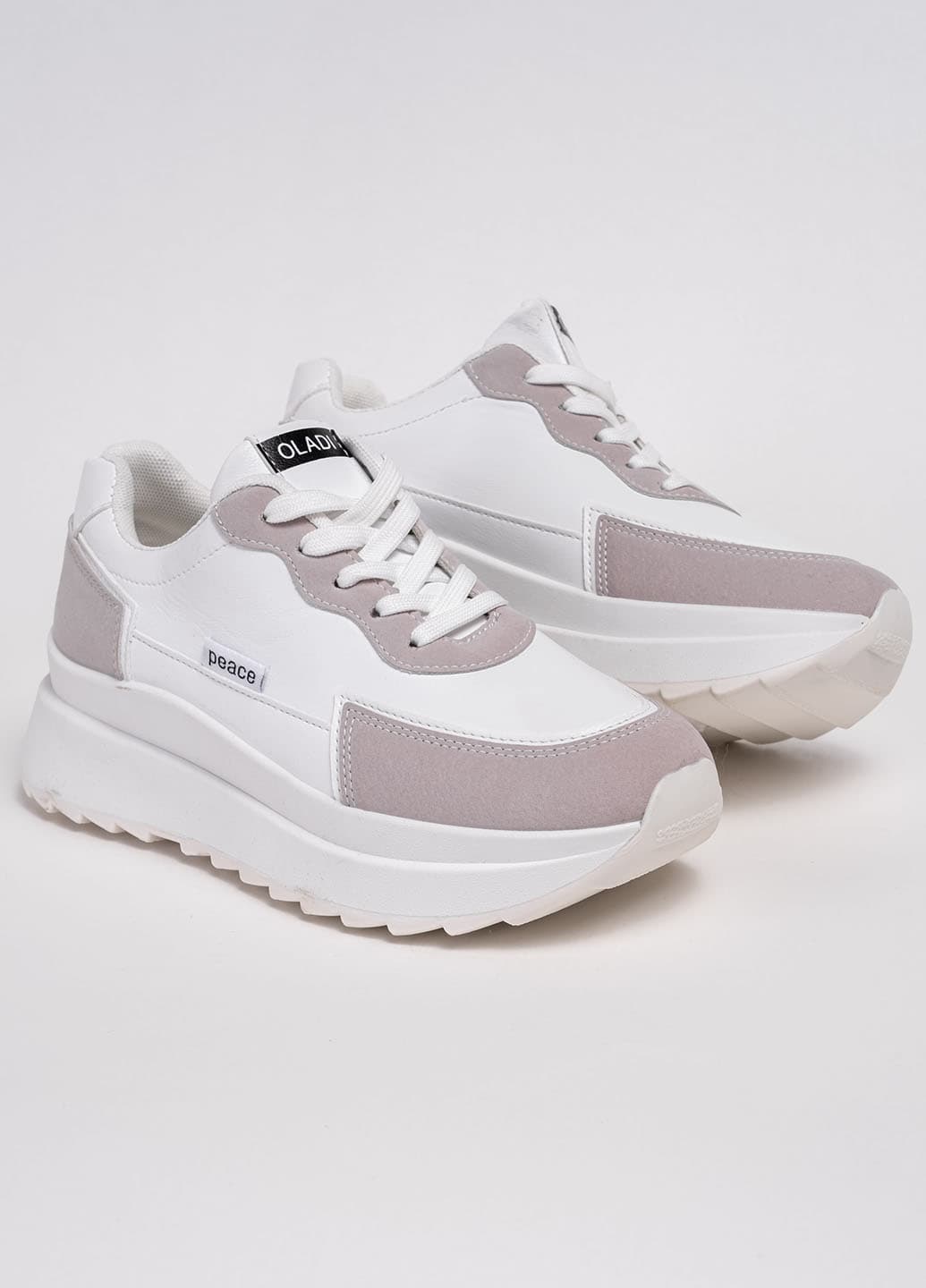 Кросівки жіночі Fashion білі на платформі