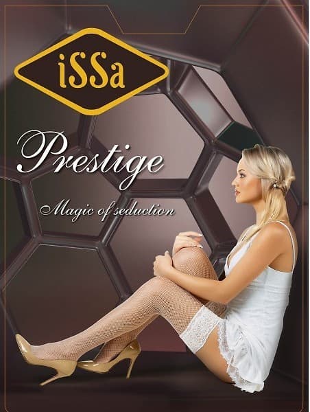 Колготки ISSA PLUS PrestigeСетка чорний