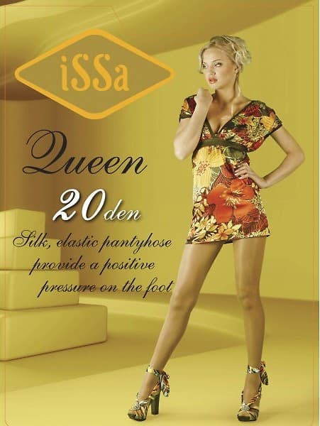 Колготки ISSA PLUS Queen20 чорний