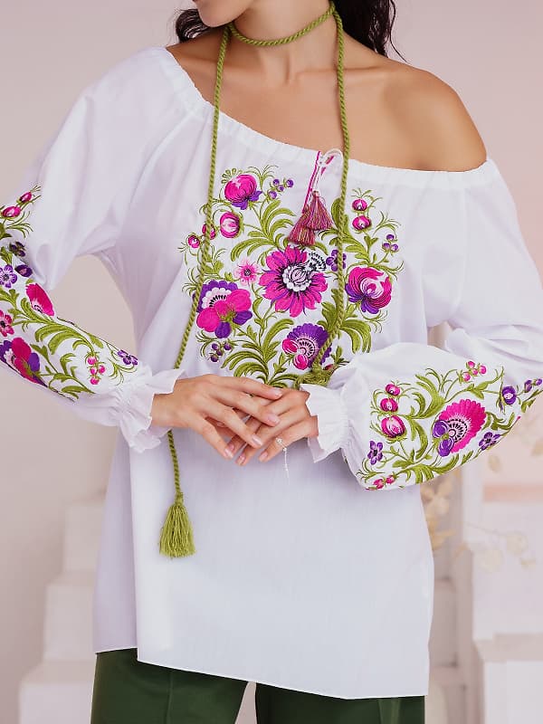 Блузи ISSA PLUS WN20-306 білий