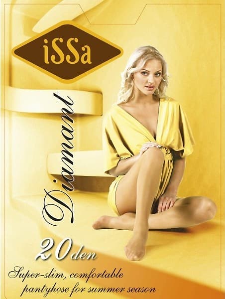 Колготки ISSA PLUS Diamant20 чорний