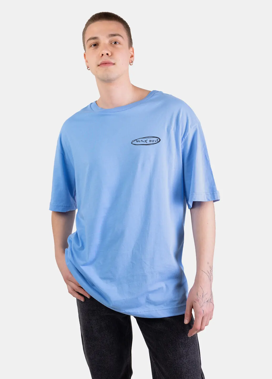Футболка чоловіча Fashion блакитна