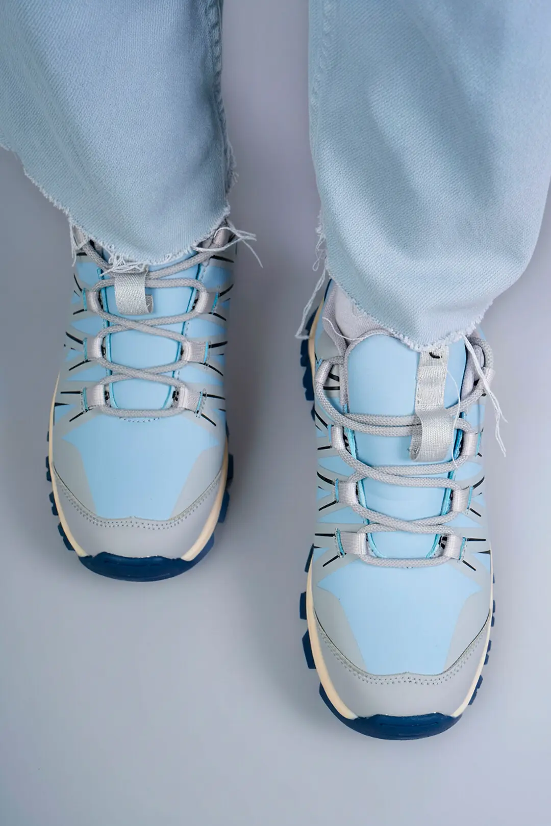 Кросівки жіночі Where Uwear TF-25-03-white/blue сірі