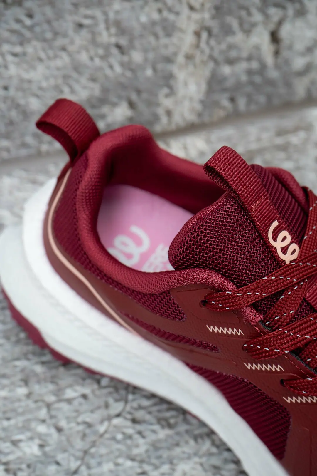 Кросівки жіночі Where Uwear бордові демісезонні
