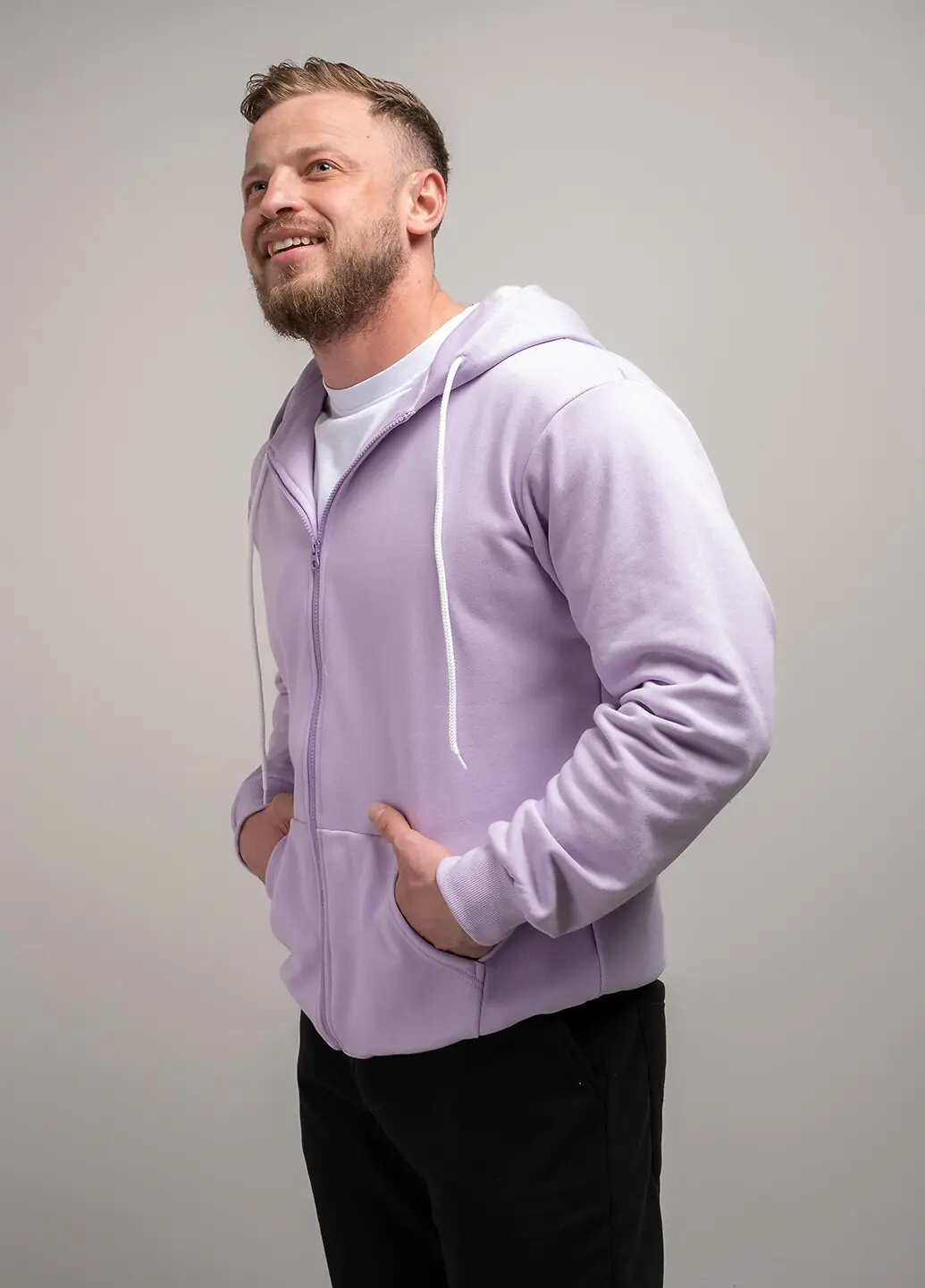 Толстовка чоловіча Fashion фіолетова