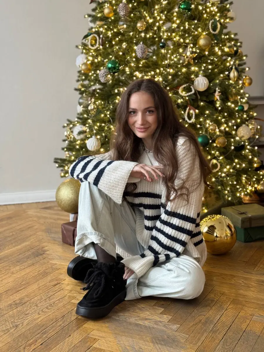 Черевики жіночі замшеві чорні зимові