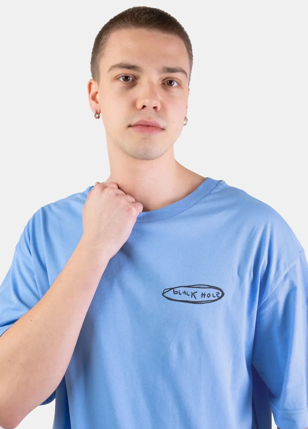 Футболка чоловіча Fashion блакитна