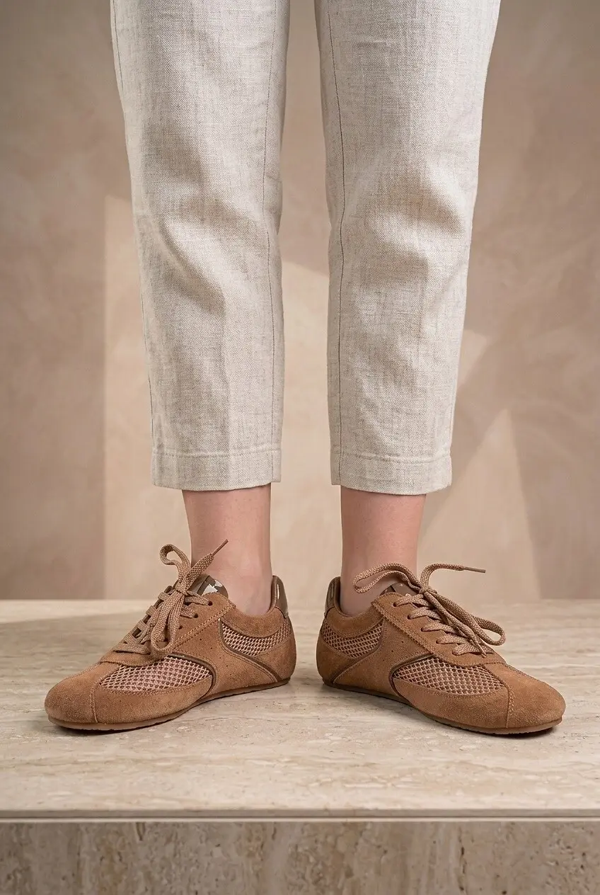 Кросівки жіночі Where Uwear Натуральна замша руді