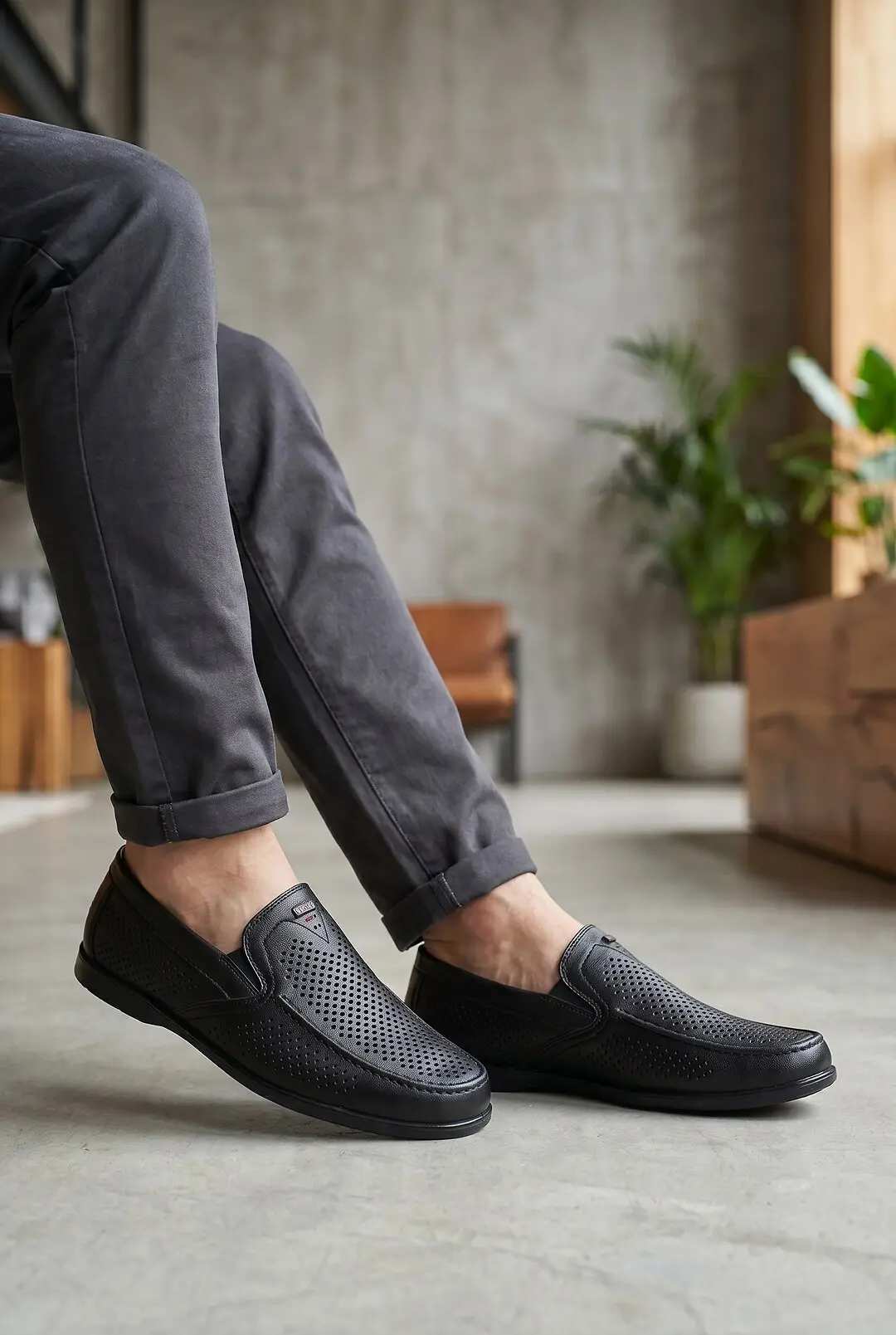 Мокасини чоловічі Where Uwear чорні