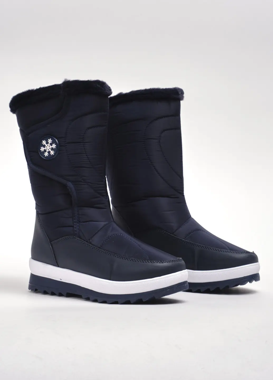Дутики жіночі Fashion LJ-10(BLUE) сині