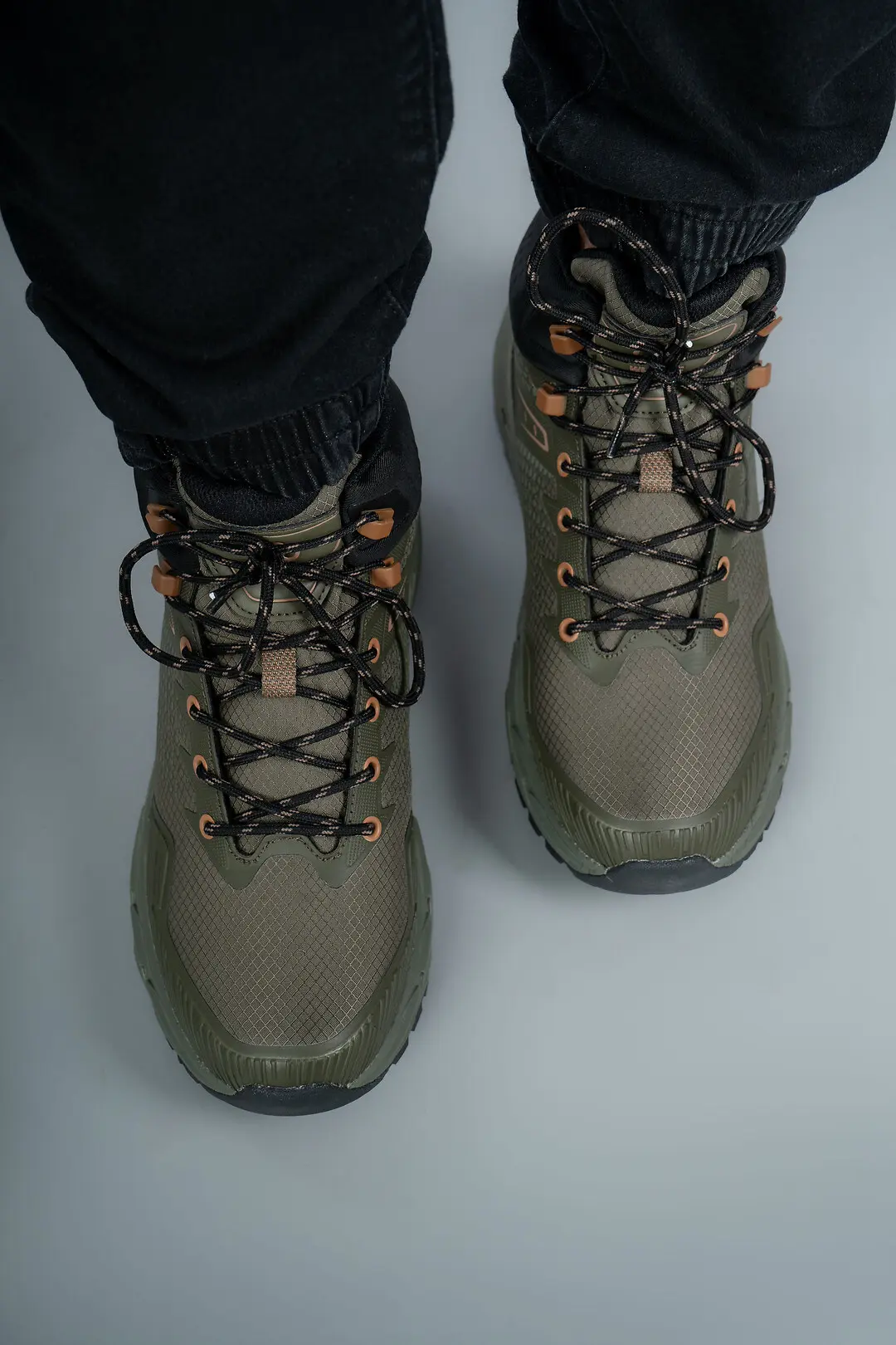 Кросівки чоловічі високі Where Uwear WUW6034M-KHAKI хакі
