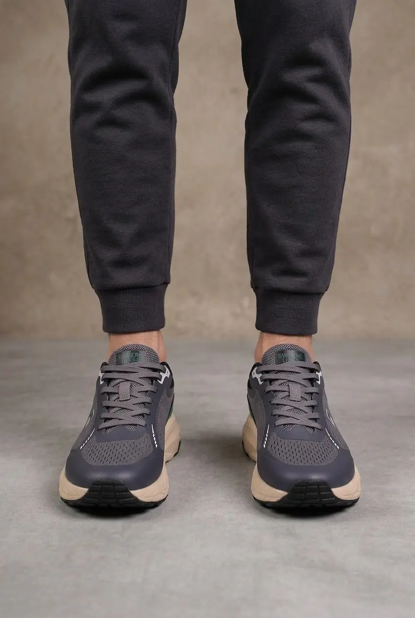 Кросівки чоловічі Where Uwear сірі з текстилю