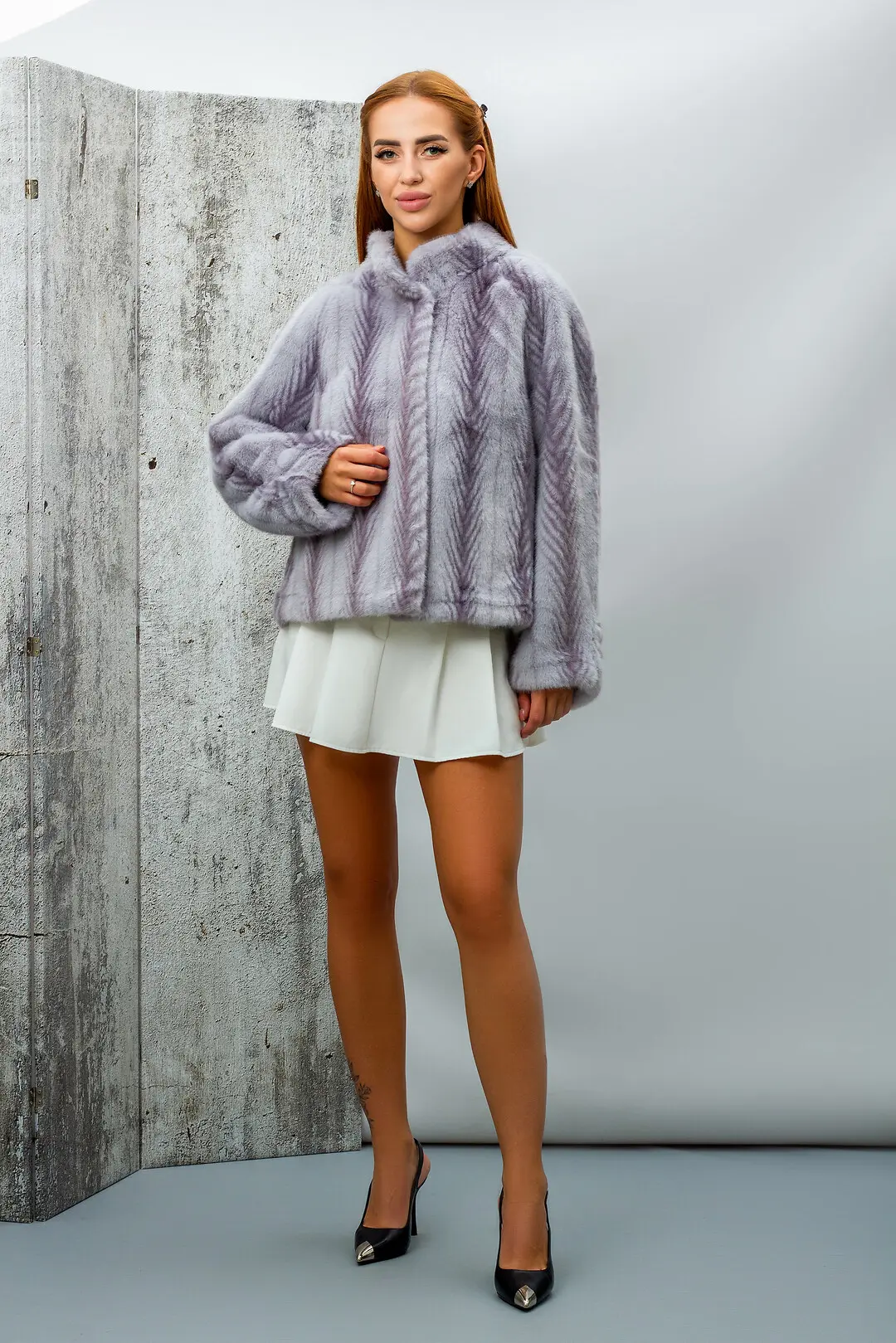Шуба жіноча Where Uwear Y25-3 сіра