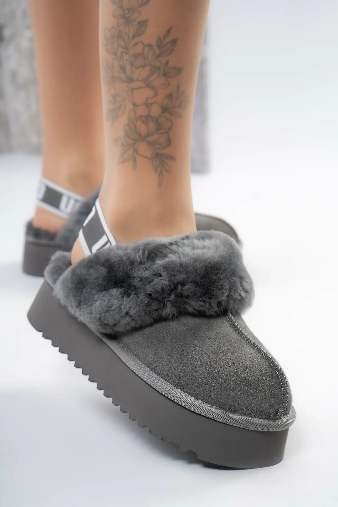 Уггі жіночі Where Uwear Натуральна замша сірі