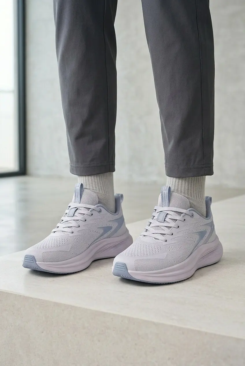 Кросівки чоловічі Where Uwear світло-сірі на платформі