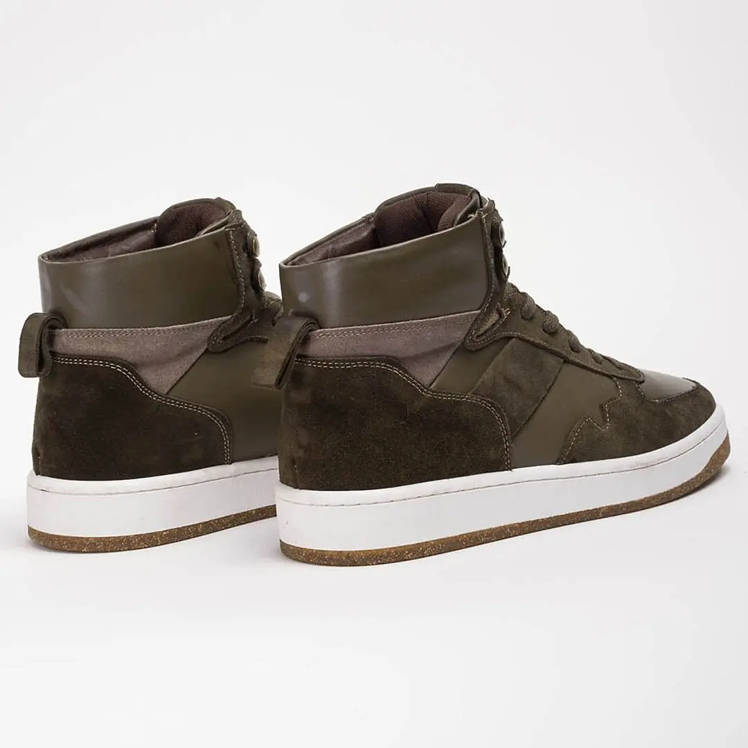 Кеди чоловічі Power 103-5 (KHAKI) шкіряні високі