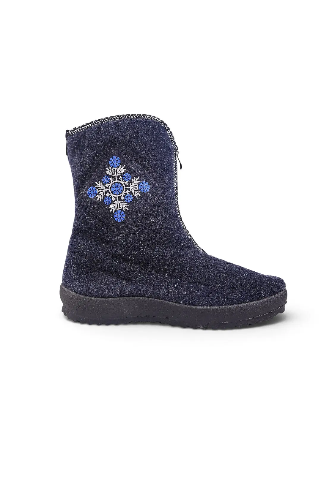 Бурки жіночі Fashion сині з текстилю