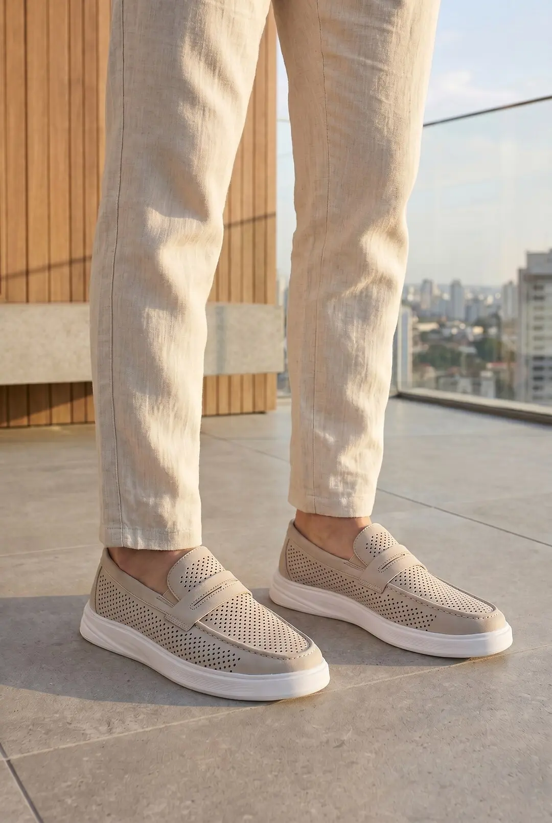 Туфлі чоловічі Where Uwear бежеві