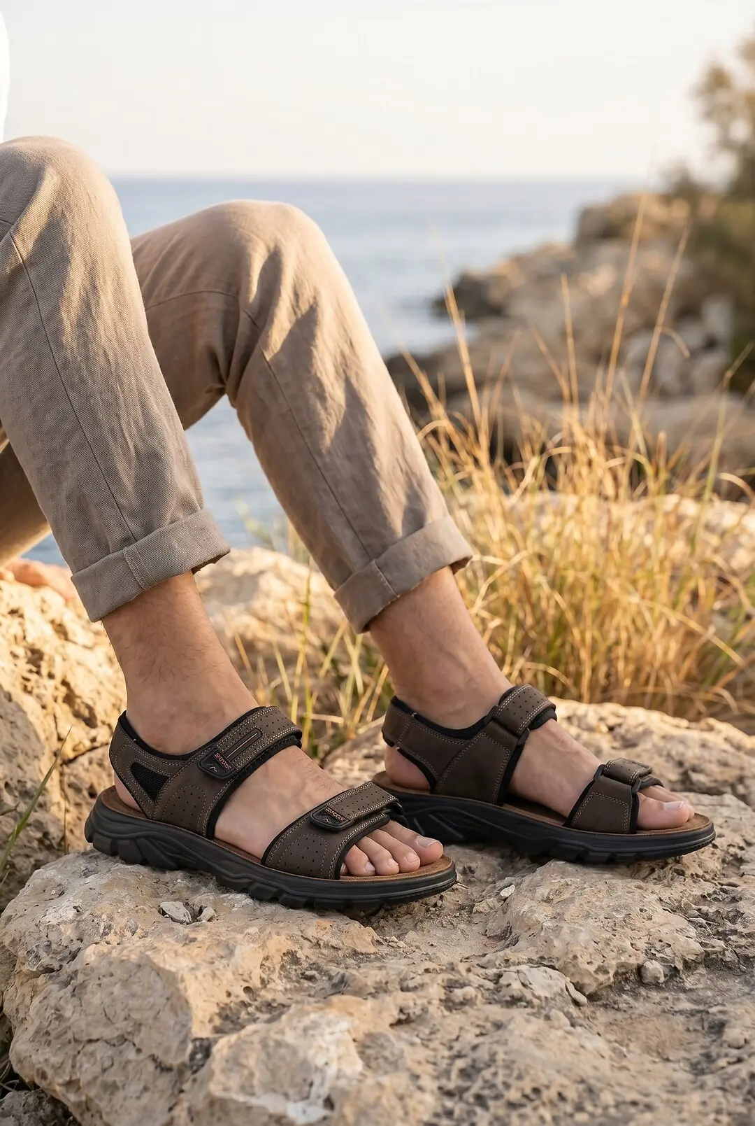 Сандалі чоловічі Where Uwear коричневі