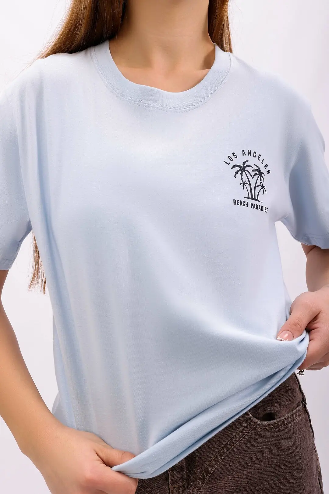 Футболка жіноча Where Uwear блакитна