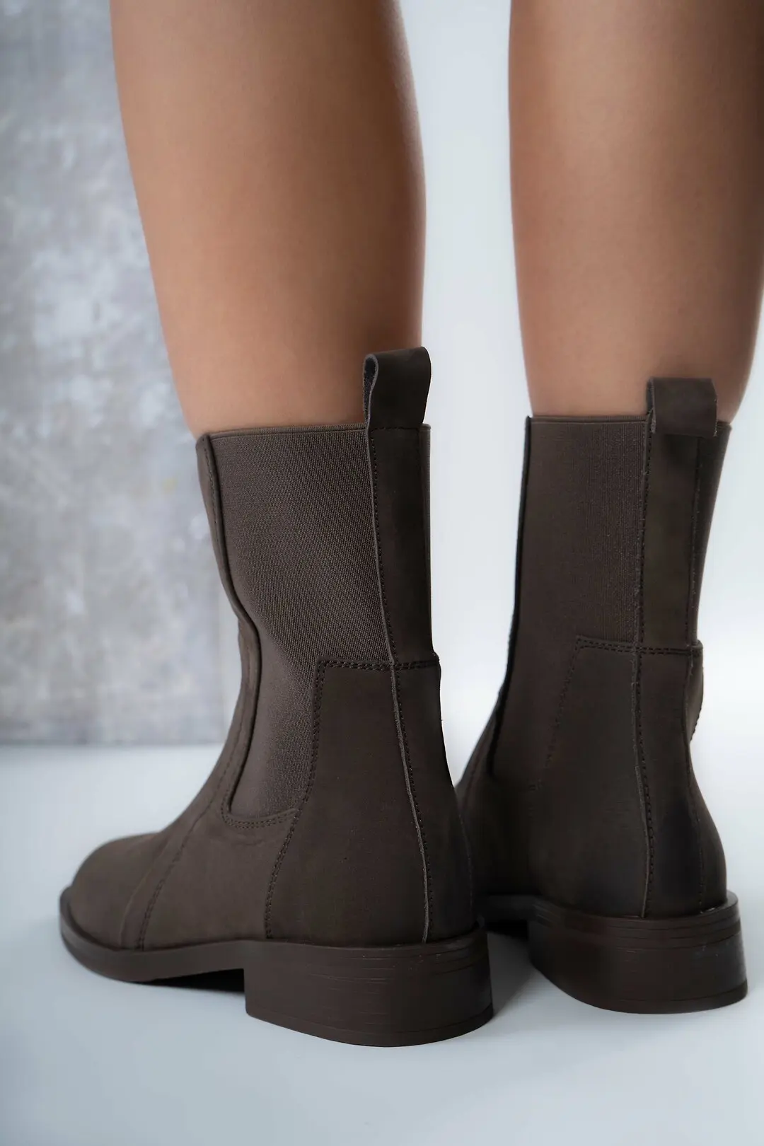 Черевики жіночі Where Uwear Натуральна замша коричневі