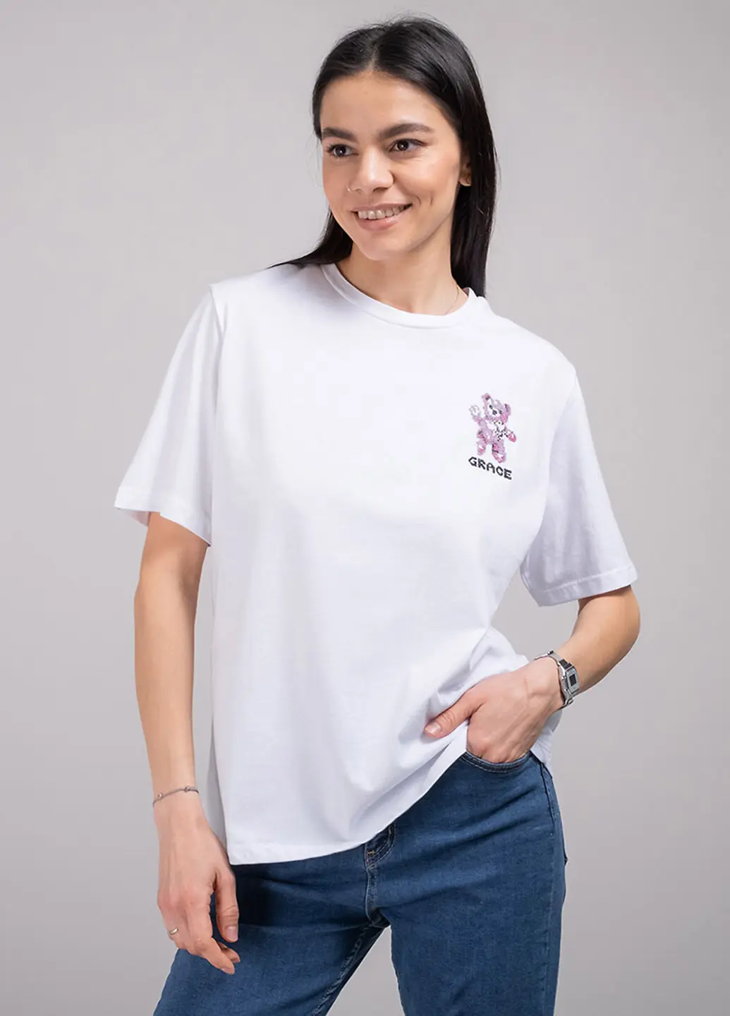 Футболка жіноча Fashion біла