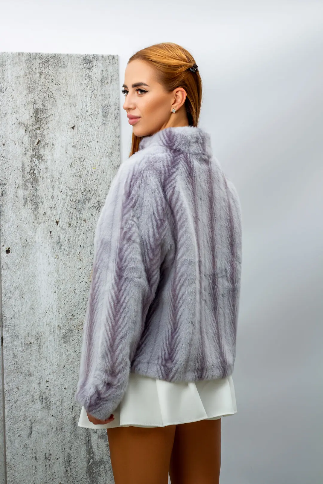 Шуба жіноча Where Uwear Y25-3 сіра