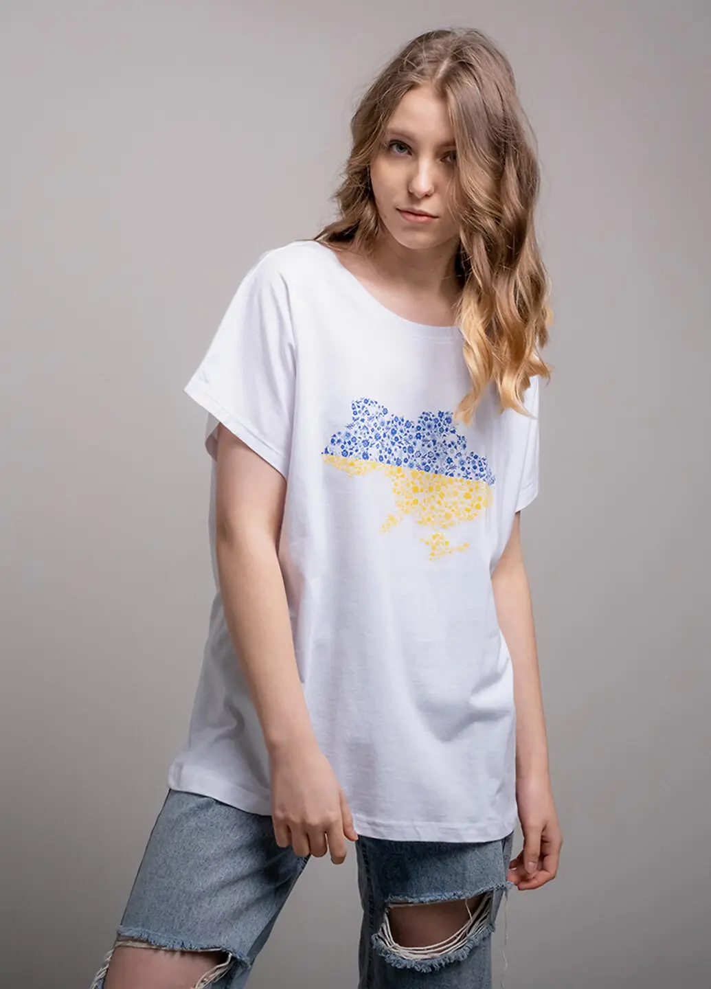 Футболка жіноча Fashion 44021 біла з принтом