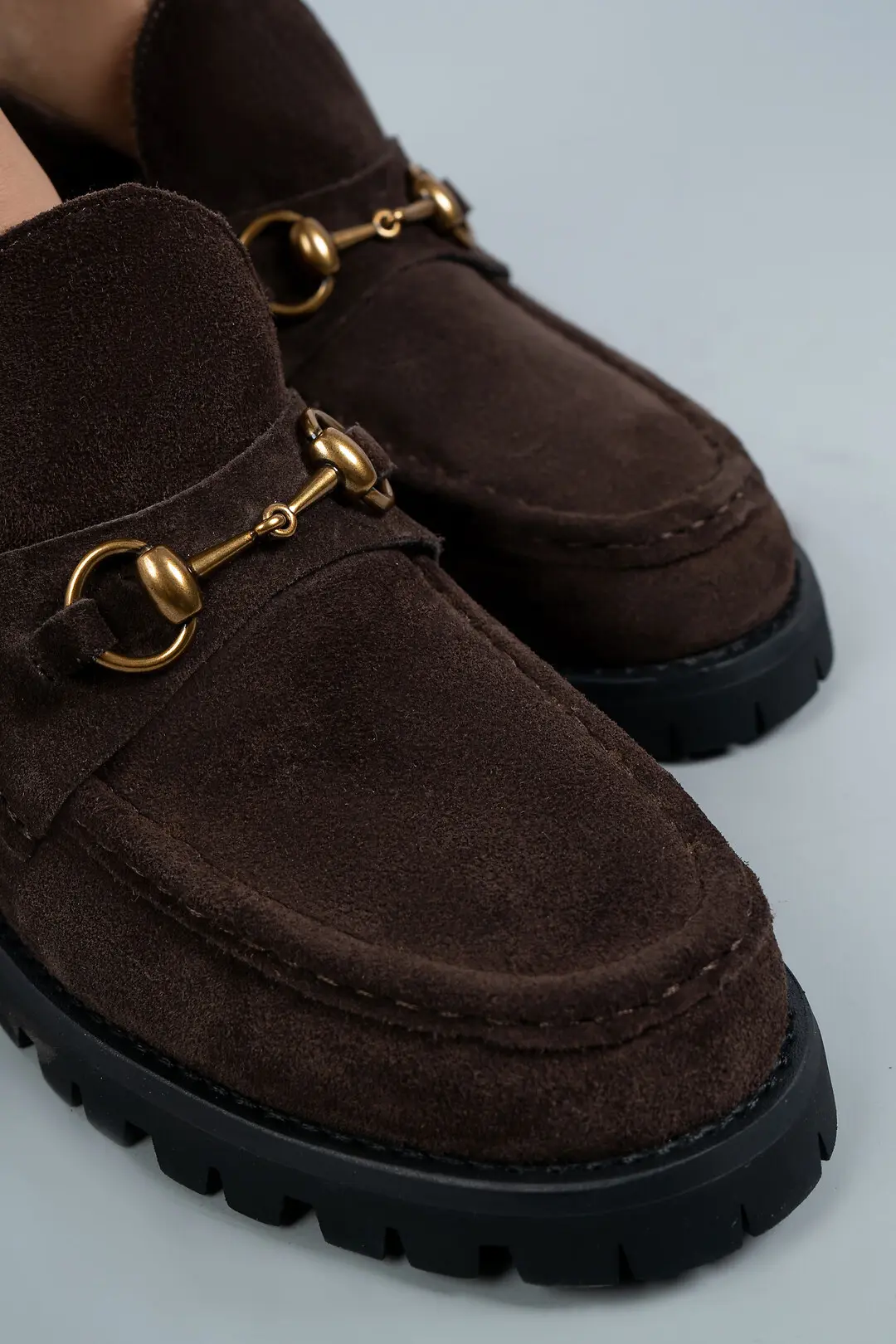 Лофери жіночі Where Uwear K366-601-3 коричневі натуральна замша
