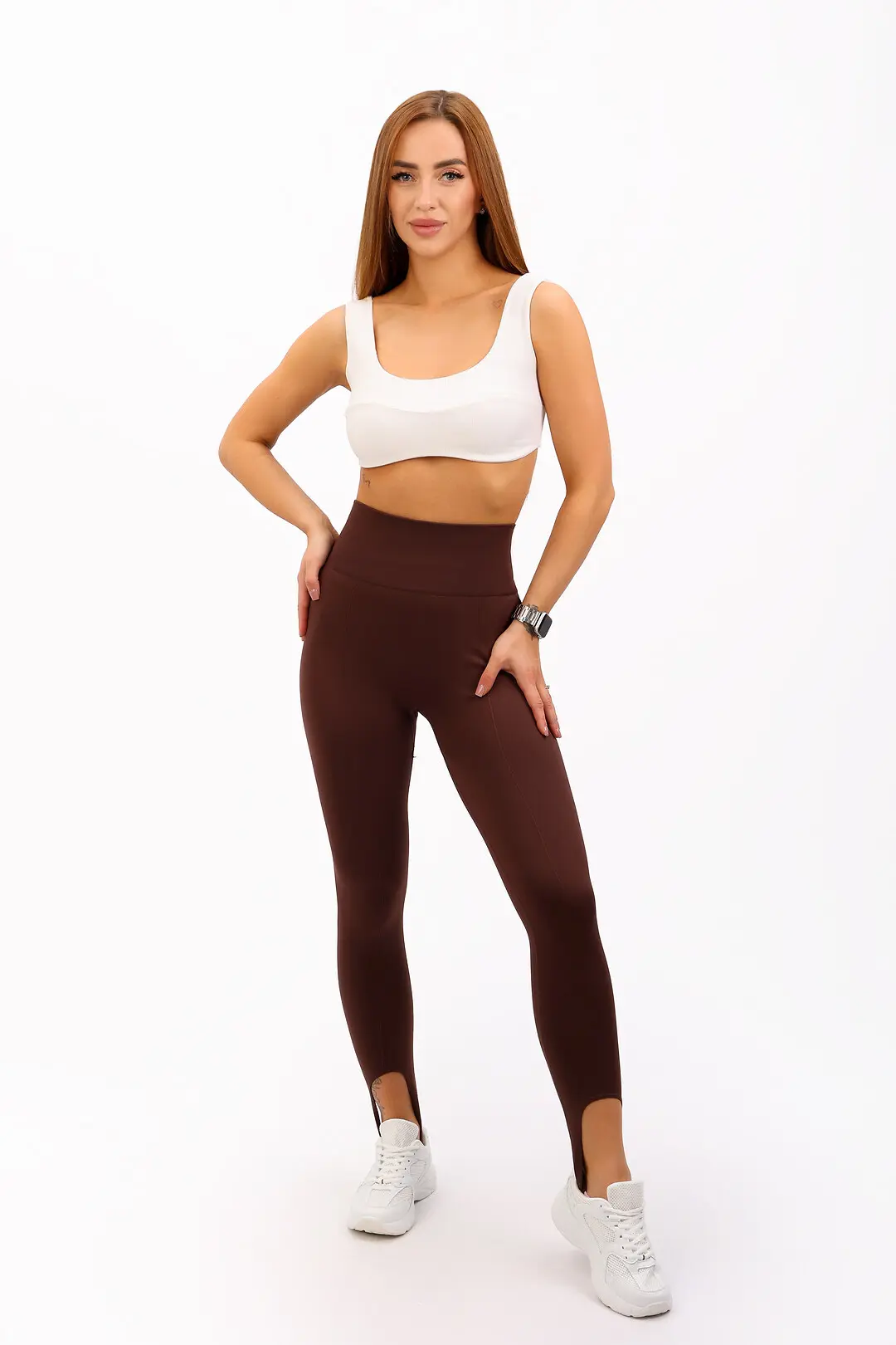 Лосини жіночі Where Uwear коричневі з Push-UP