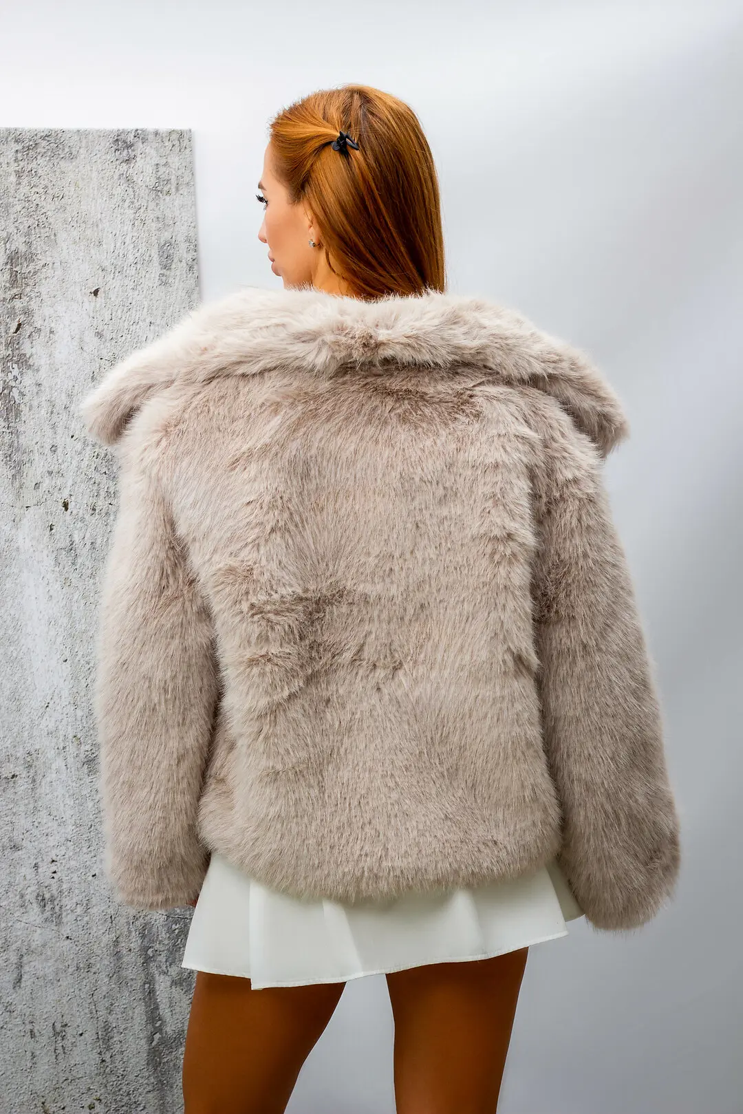 Шуба жіноча Where Uwear Y25-9 сіра