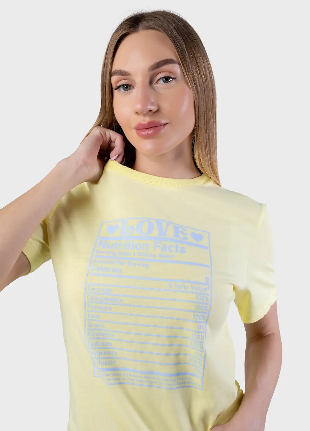 Футболка жіноча Fashion жовта з принтом