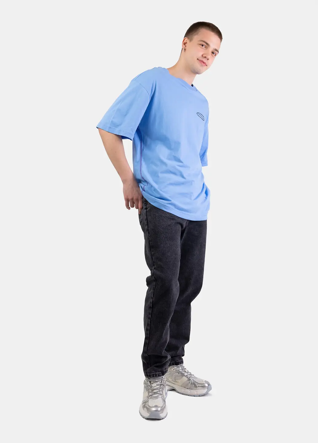 Футболка чоловіча Fashion блакитна
