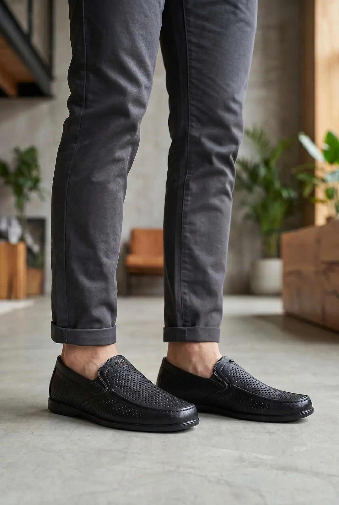 Мокасини чоловічі Where Uwear чорні