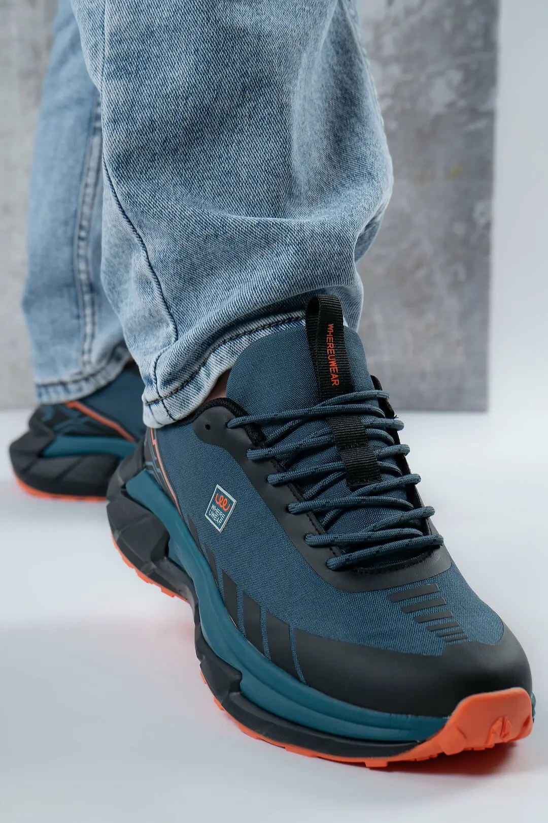 Кросівки чоловічі Where Uweare WUW5963-TURQUOISE/BLACK блакитні
