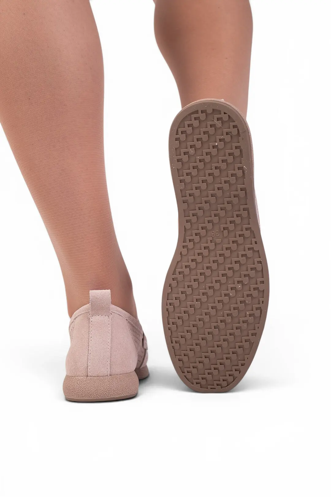 Лофери жіночі Where Uwear Натуральна замша бежеві