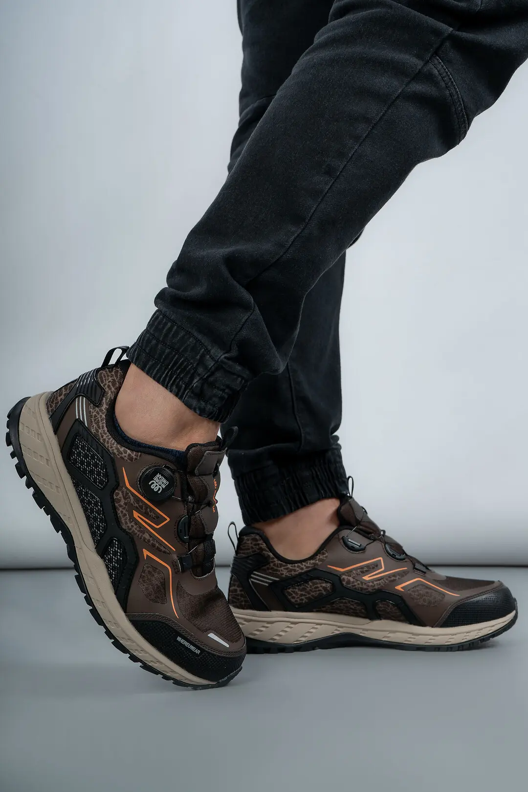 Кросівки чоловічі Where Uwear WUW5477-BLACK/BROWN коричневі