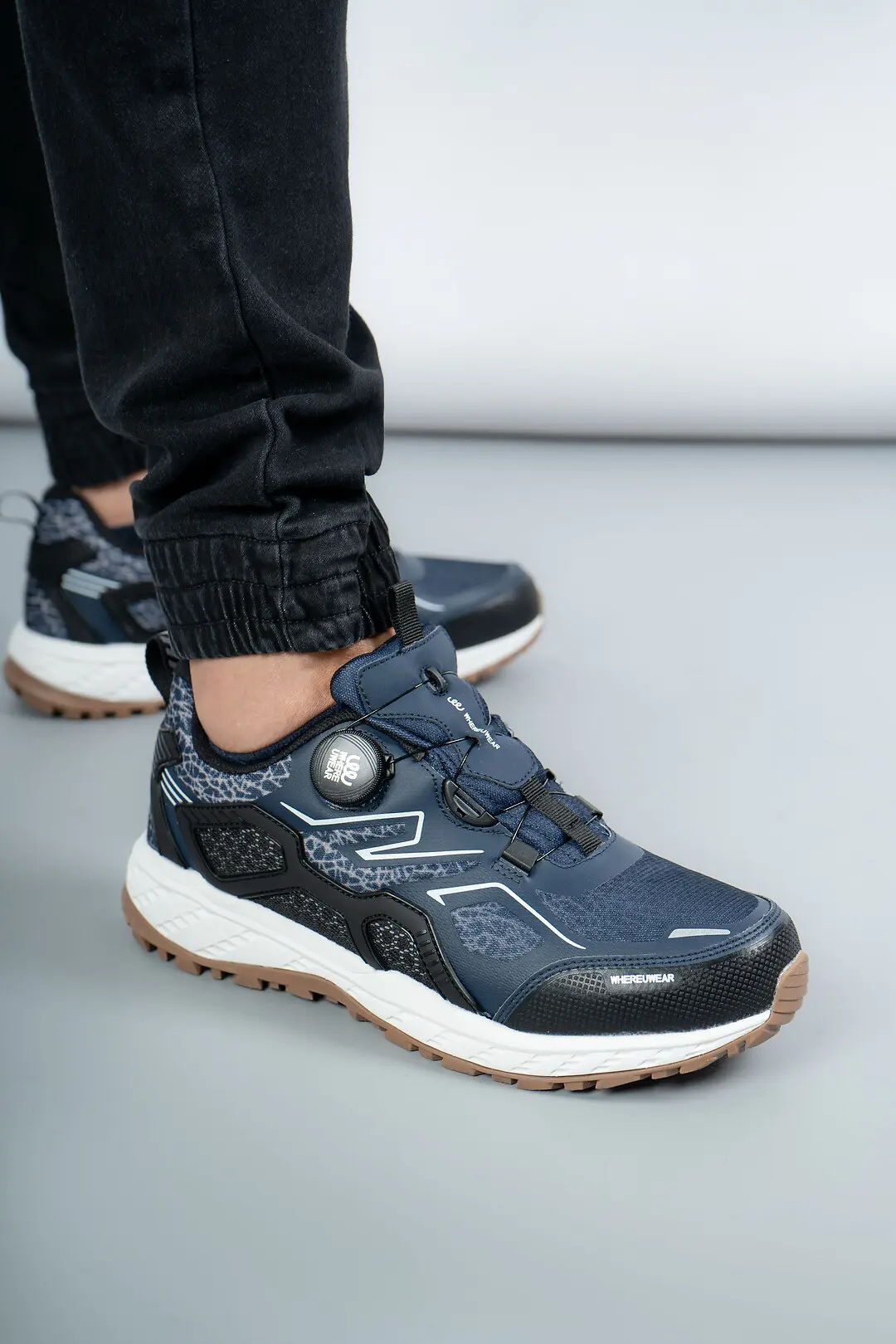 Кросівки чоловічі Where Uwear WUW5477-BLACK/BLUE сині