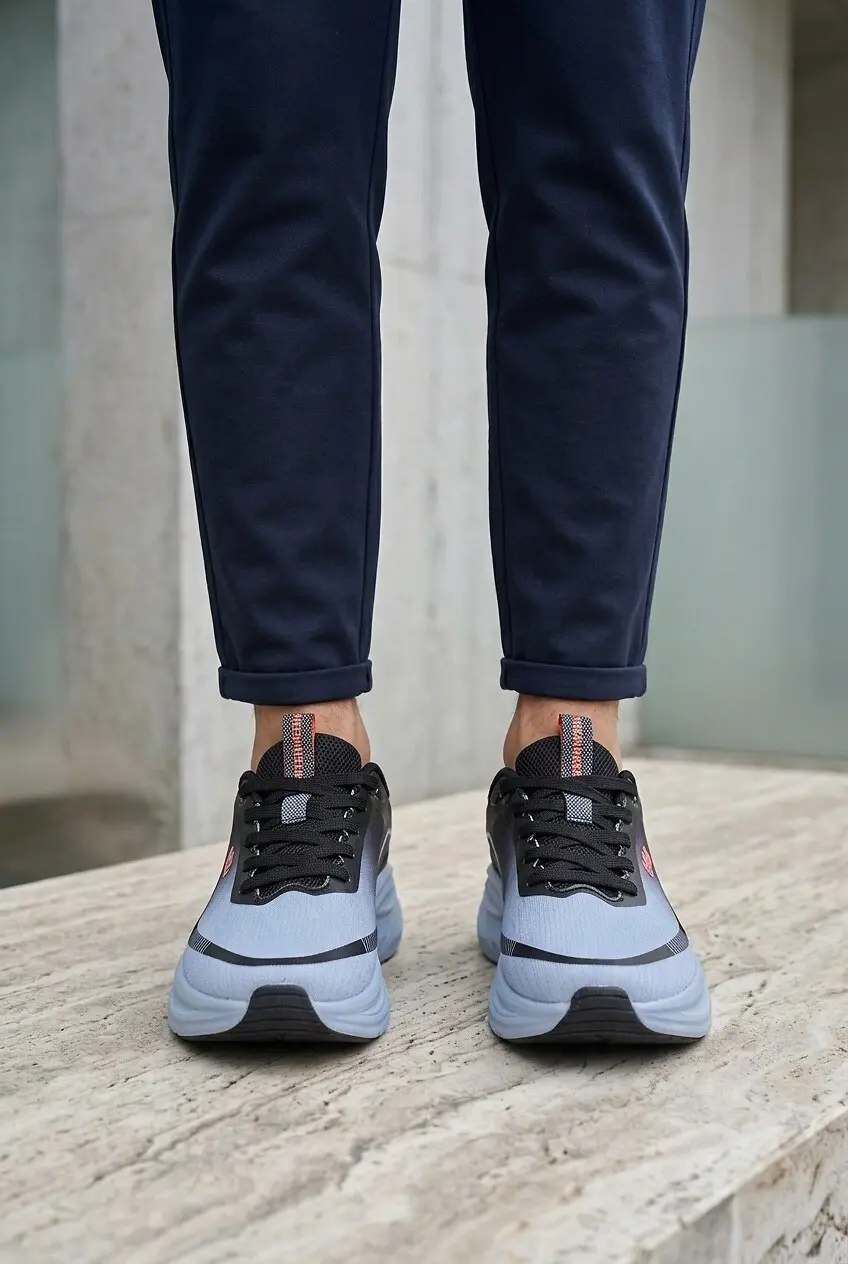 Кросівки чоловічі Where Uwear блакитні з чорним