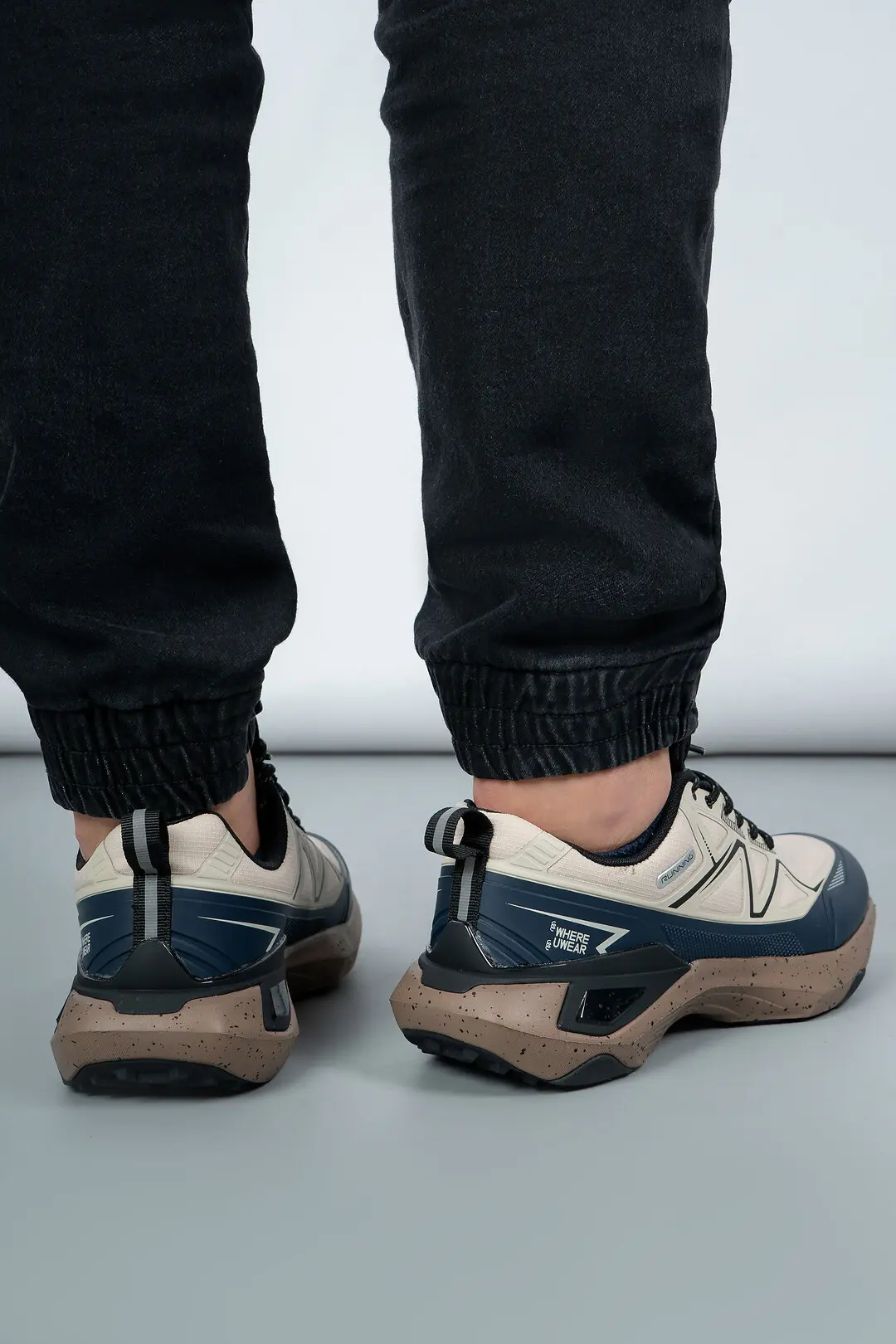 Кросівки чоловічі Where Uwear WUW5993M-BEIGE/NAVY бежеві