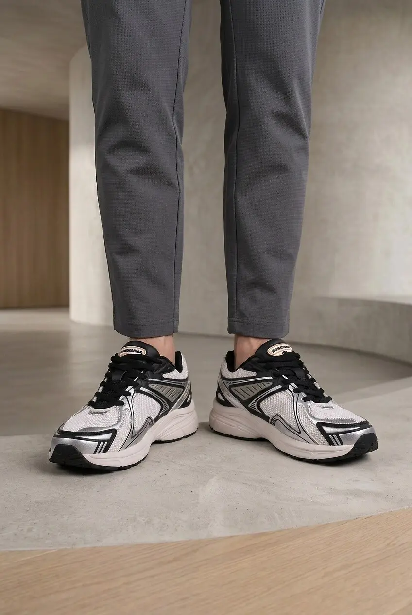Кросівки чоловічі Where Uwear білі з екошкіри та текстилю
