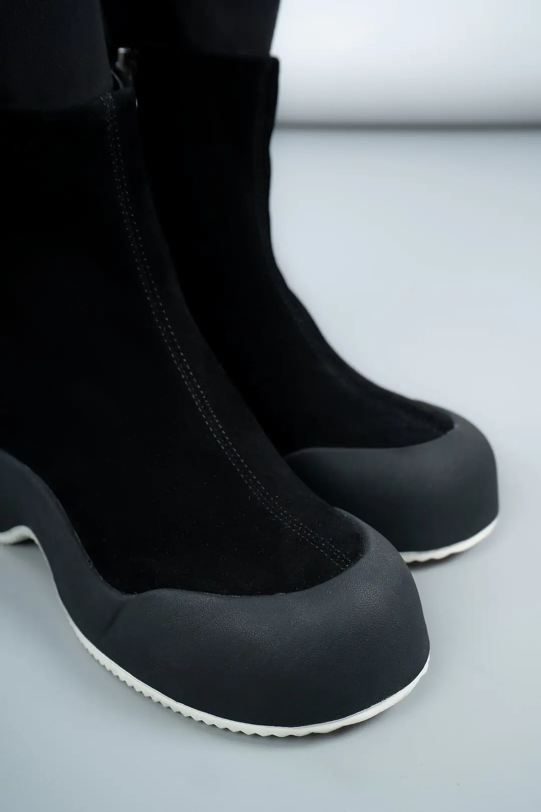 Черевики жіночі Where Uwear JN997-073-02 чорні натуральна замша
