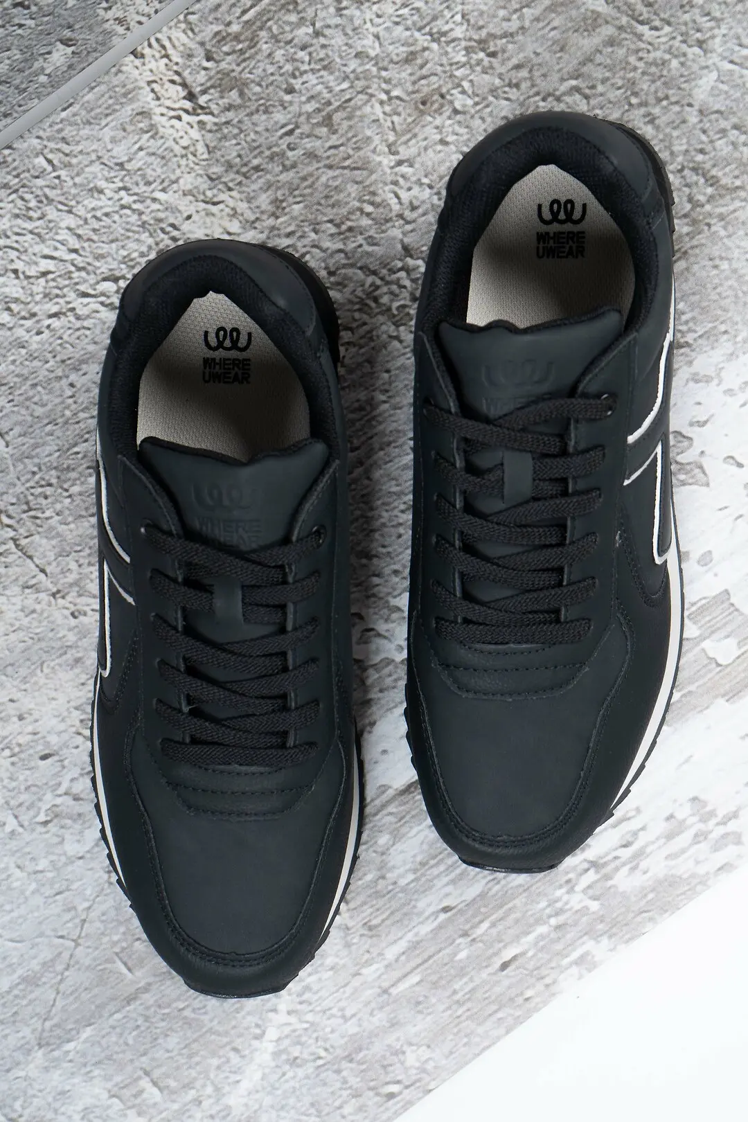Кросівки чоловічі Where Uwear чорні демісезонні