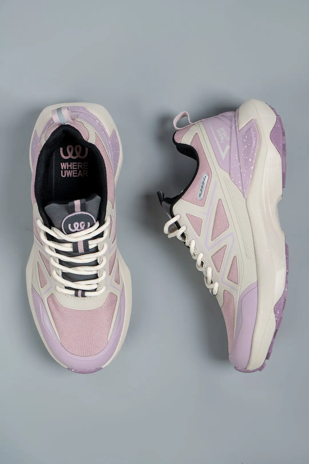 Кросівки жіночі Where Uwear WUW5993W-PINK/BEIGE рожеві