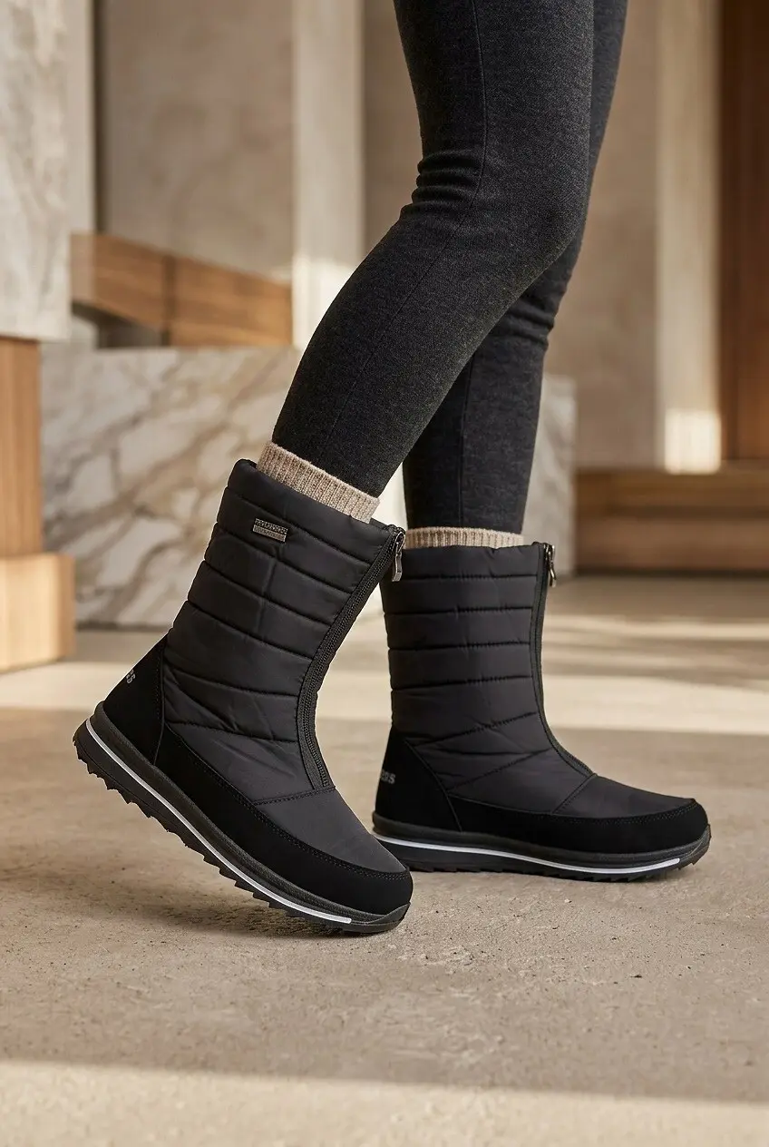 Дутиші жіночі Fashion чорні з плащівки