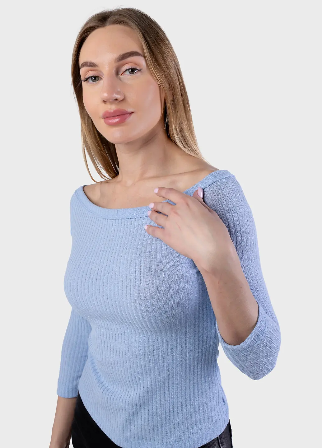 Лонгслів жіночий Fashion блакитний